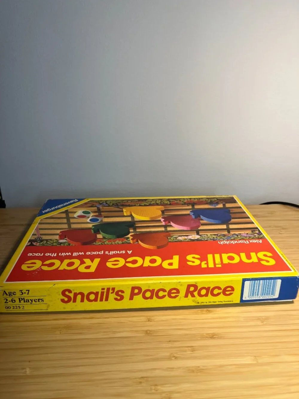 Vintage Wood Snail's Pace Rce Board Game Ages 3-7 - Ravensburger 1987 Children's